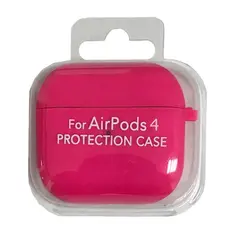 MR4_146315 Чохол для airpods 4 silicone case, microfiber hot рожевий 