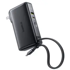 ЗОВНІШНІЙ АКУМУЛЯТОР POWER BANK BASEUS NOMOS NT11 OMNI CHARGE DIGITAL DISPLAY POWER BANK 10 000MAH 67W, ЧОРНИЙ P10078807123-00