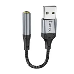 MR4_146718 Адаптер aux hoco ls36 fresh external sound card usb-a to 3.5 0.12 m, чорний HOCO