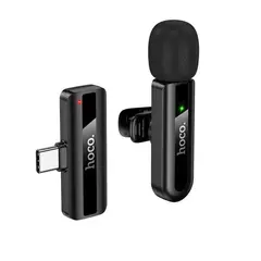 МІКРОФОН HOCO L20 FAIR WIRELESS MICROPHONE TYPE-C, ЧОРНИЙ