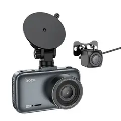ВІДЕОРЕЄСТРАТОР HOCO DV6 DRIVING RECORDER WITH 3 DISPLAY (WITH REAR CAMERA), ЧОРНИЙ