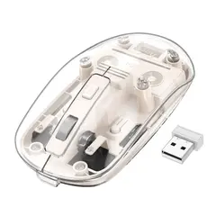КОМПЮТЕРНА МИШКА HOCO GM29 MYSTERIOUS DUAL-MODE SILENT WIRELESS MOUSE, БІЛИЙ