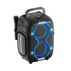 КОЛОНКА BLUETOOTH HOPESTAR PARTYONE CLUB WITH 2PCS UHF MICROPHONE 650W, ЧОРНИЙ
