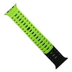 РЕМІНЕЦЬ MOUNTAIN ARMOR МАГНІТНИЙ СИЛІКОНОВИЙ ДЛЯ APPLE WATCH 42, 44, 45, 46, 49, ЧОРНИЙ-GREEN