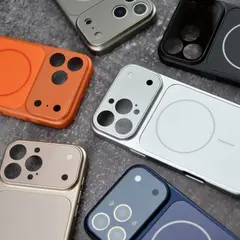 MR4_146822 Чохол new ag glass magsafe case для iphone 17 pro помаранчевий PRC