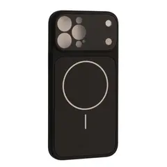 ЧОХОЛ NEW AG GLASS MAGSAFE CASE ДЛЯ IPHONE 13 PRO MAX, ЧОРНИЙ