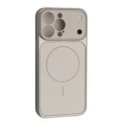 MR4_146796 Чохол new ag glass magsafe case для iphone 15 pro, сірий 