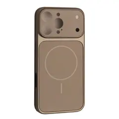 MR4_146807 Чохол new ag glass magsafe case для iphone 16 pro, сірий 