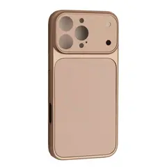 MR4_146812 Чохол new ag glass magsafe case для iphone 16 pro max gold 