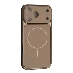 MR4_146819 Чохол new ag glass magsafe case для iphone 17 pro, сірий 