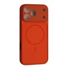 MR4_146828 Чохол new ag glass magsafe case для iphone 17 pro max помаранчевий 