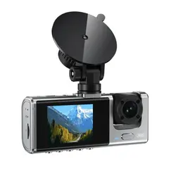MR4_147301 Відеореєстратор автомобільний xo xj03, front and rear dual camera car recorder 1080 hd video, чорний XO