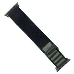 РЕМІНЕЦЬ ДЛЯ APPLE WATCH ALPINE LOOP 42, 44, 45, 49, ЧОРНИЙ-GREEN