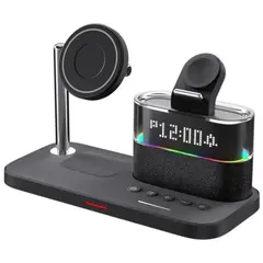 ЗАРЯДНИЙ ПРИСТРІЙ C09 5IN1 (IPHONE, IWATCH, AIRPODS) 23W FAST ORIGINAL, ЧОРНИЙ