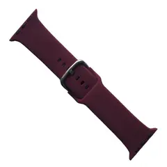 РЕМІНЕЦЬ ДЛЯ APPLE WATCH SILICONE METAL CLAPS 38, 40, 41MM MARSALA