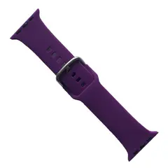 РЕМІНЕЦЬ ДЛЯ APPLE WATCH SILICONE METAL CLAPS 42, 44, 45, 46, 49MM ПУРПУРОВИЙ