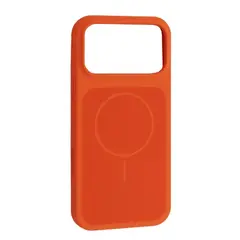 ЧОХОЛ NEW SILICONE CASE MAGSAFE ДЛЯ IPHONE 17 PRO HERMES ПОМАРАНЧЕВИЙ
