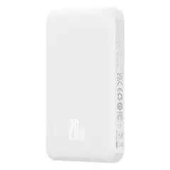 MR4_147232 Зовнішній акумулятор power bank baseus magnetic mini wireless fast charge 5 000mah 20w, білий p10022107223-00 деф. пак. 