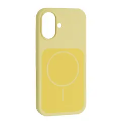 MR4_147421 Чохол new silicone case magsafe для iphone 17 milk жовтий 