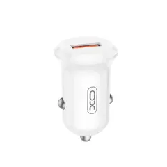 АВТОМОБІЛЬНИЙ ЗАРЯДНИЙ ПРИСТРІЙ XO CC68 MINI SMART SINGLE QC18W CAR CHARGER, БІЛИЙ