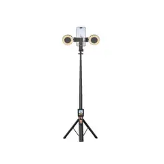 МОНОПОД XO SS23 SMART SCREEN PROJECTION BLUETOOTH SELFIE STICK, ЧОРНИЙ