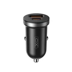 АВТОМОБІЛЬНИЙ ЗАРЯДНИЙ ПРИСТРІЙ XO CC56 MINI CAR CHARGER USB-A, TYPE-C SINGLE PORT 30W, SIMULTANEOUS 5V3A, ЧОРНИЙ