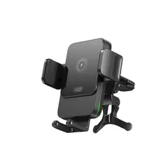 АВТОТРИМАЧ XO WX041 DUAL ARM AIR OUTLET 15W WIRELESS CHARGER, СІРИЙ