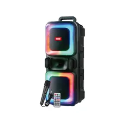 АКУСТИЧНА СИСТЕМА XO F55 BOAT DOUBLE 8 HORN RGB BLUETOOTH SPEAKER 20W, ЧОРНИЙ