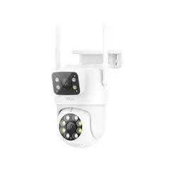 КАМЕРА ВІДЕОСПОСТЕРЕЖЕННЯ (ЗОВНІШНЯ) XO CR06 STAR 400W PIXEL DUAL SCREEN OUTDOOR DOME CAMERA, БІЛИЙ