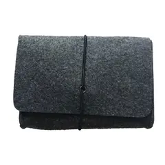 MR4_147531 Чохол-конверт felt bag для зарядки macbook dark, сірий 