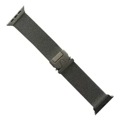 РЕМІНЕЦЬ ДЛЯ APPLE WATCH NEW MILANESE LOOP CLAPS BOX 38, 40, 41 TITANIUM GOLD