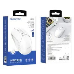 БЕЗДРОТОВА МИШКА BOROFONE BG5 2.4G BUSINESS WIRELESS MOUSE, БІЛИЙ