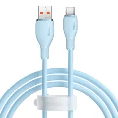 КАБЕЛЬ BASEUS PUDDING SERIES FAST CHARGING CABLE USB-A TO TYPE-C 100W 1.2M СИНІЙ P10355703311-00