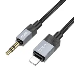 MR4_152105 Кабель aux audio hoco upa32a clever lightning 1 m, чорний HOCO