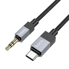 MR4_152106 Кабель aux audio hoco upa32b clever type-c 1 m, чорний HOCO