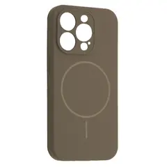 MR4_151920 Чохол silicone case full camera fine ring magsafe для iphone 12 pro titanium, сірий 