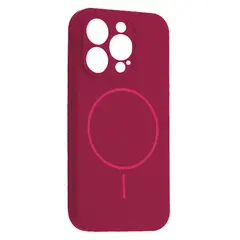MR4_151921 Чохол silicone case full camera fine ring magsafe для iphone 12 pro manyue червоний 