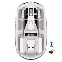 КОМПЮТЕРНА МИШКА JEDEL WD131P WIRELESS 2.4G+BT BEIGE