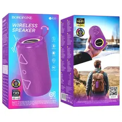 АКУСТИЧНА СИСТЕМА BOROFONE BR37 NOBLE SPORTS BT SPEAKER ФІОЛЕТОВИЙ