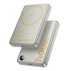 MR4_151840 Зовнішній акумулятор power bank hoco q34 clever pd20w magnetic fast charging with digital display 10 000mah metal, сірий 