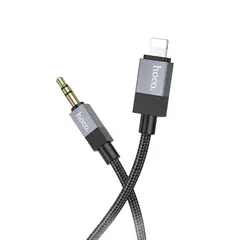 КАБЕЛЬ AUX AUDIO HOCO UPA32A CLEVER LIGHTNING 1M, ЧОРНИЙ