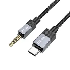 КАБЕЛЬ AUX AUDIO HOCO UPA32B CLEVER TYPE-C 1M, ЧОРНИЙ