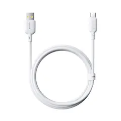 КАБЕЛЬ BASEUS SILKY SERIES USB-A TO TYPE-C 3A 1M, БІЛИЙ P10377703213-02