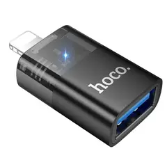 MR4_152315 Перехідник otg hoco ua36 ip male to usb female otg transparent adapter HOCO
