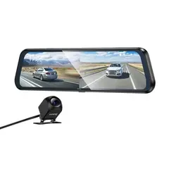 MR4_152326 Відеореєстратор автомобільний hoco dv16 із дзеркалом 9.66 streaming media driving recorder, чорний HOCO