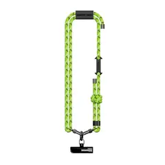 MR4_152249 Шнурок rock (150cm) 8mm з карабіном multifunctional glow in the dark phone lanyard зелений 