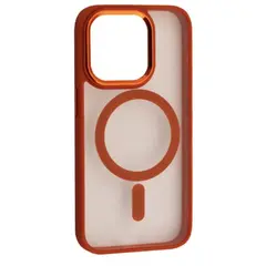 MR4_152683 Чохол cristal guard magsafe для iphone 15 pro помаранчевий 