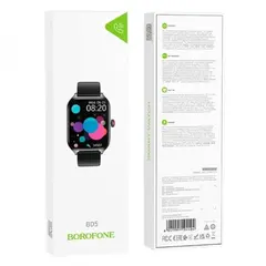 СМАРТ-ГОДИННИК BOROFONE BD5 SMART SPORTS WATCH (CALL VERSION), ЧОРНИЙ (ДЕФ. ПАК)