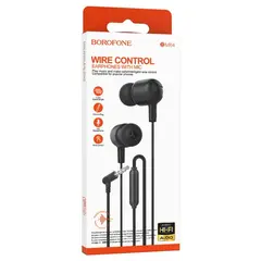 MR4_152672 Навушники borofone bm84 berry universal headset with microphone, чорний 