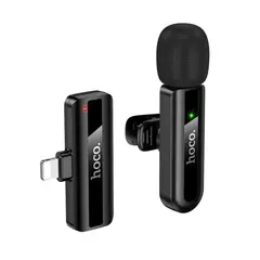 МІКРОФОН HOCO L20 FAIR WIRELESS MICROPHONE IP, ЧОРНИЙ